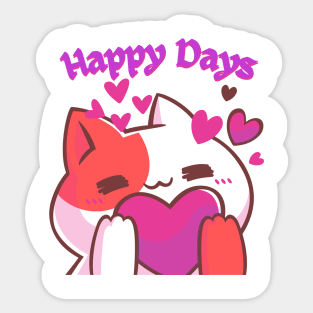 Happy days Sticker